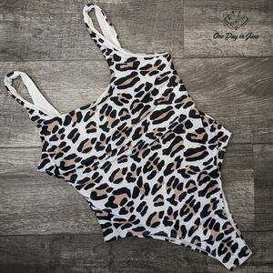 Prettygarden Leopard One Piece Swimsuit Size L